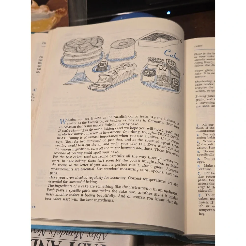 McCall's Cook Book Vintage 1963 Hardcover Blue Retro Recipes 13th Printing